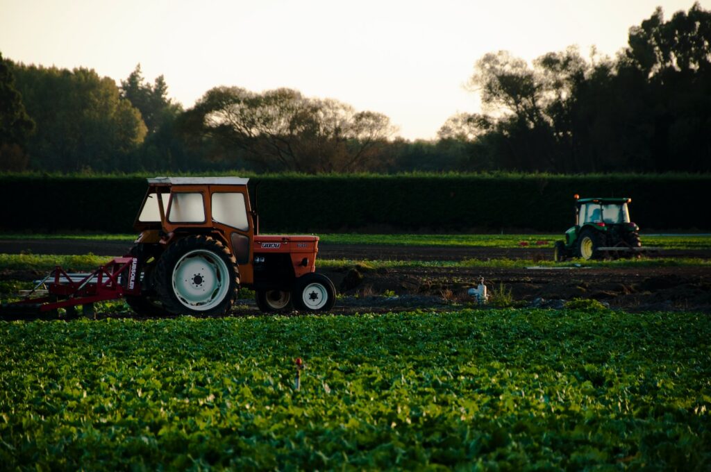 orange tractor