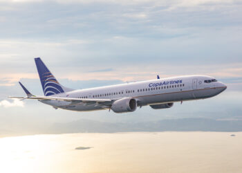 COPA Airlines Boeing 737 Max 9 photographed in the Republic of Panama on 1 September 2018 by Chad Slattery from Wolfe Air Aviation Learjet 25B.